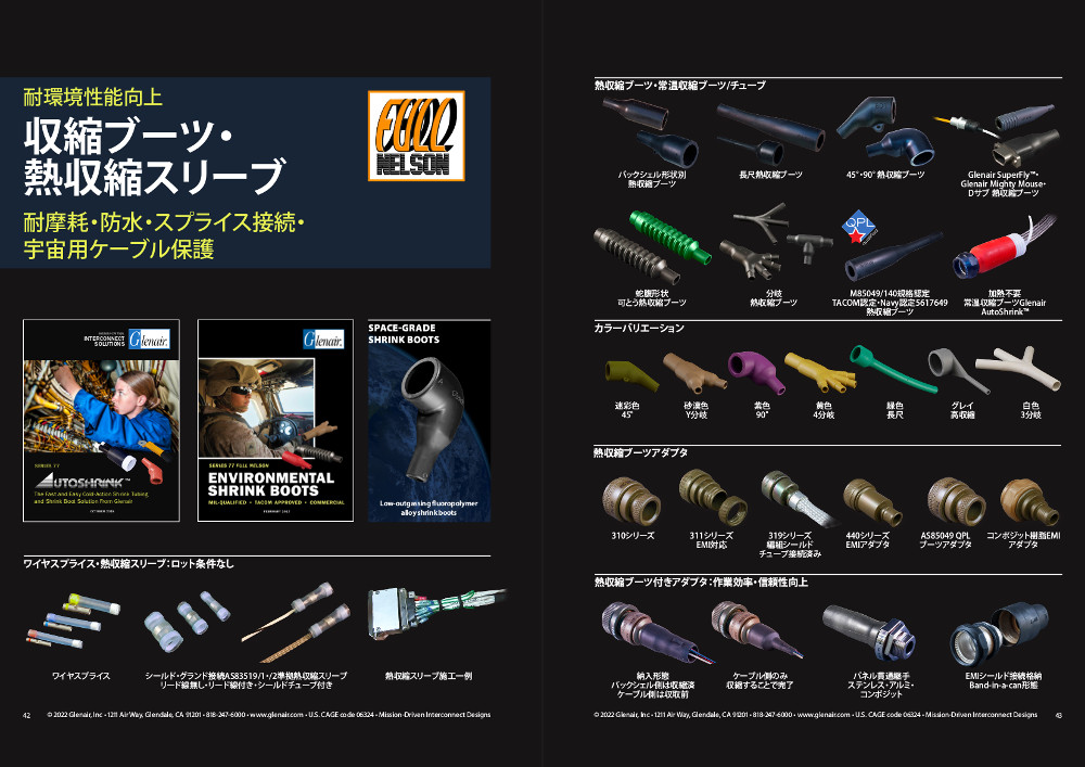 収縮ブーツ・熱収縮スリーブ