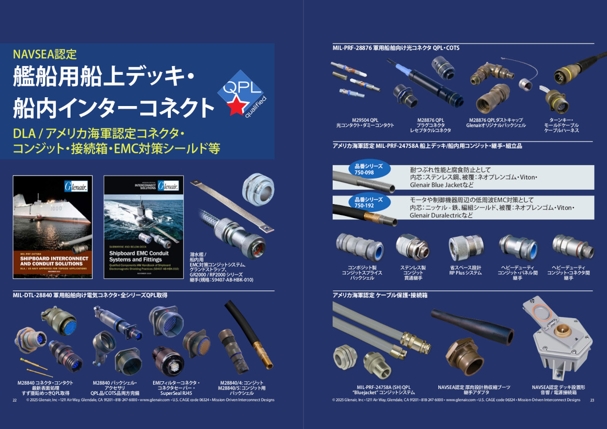 艦船用船上デッキ・船内インターコネクト